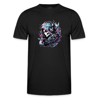 Skull Skull Skulls Skull Skeleton - Men's Functional T-Shirt - black - Front - AI Model Male 178 dark (178cm)