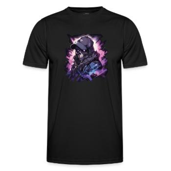 Skull Skull Skulls Skull Skeleton - Men's Functional T-Shirt - black - Front - AI Model Male 178 dark (178cm)