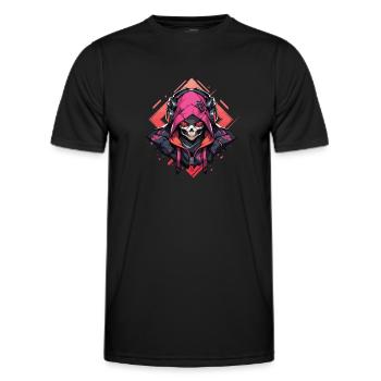 Skull Skull Skulls Skull Skeleton - Men's Functional T-Shirt - black - Front - AI Model Male 178 dark (178cm)