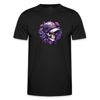 Skull Skull Skulls Skull Skeleton - Men's Functional T-Shirt - black - Front - AI Model Male 178 dark (178cm)