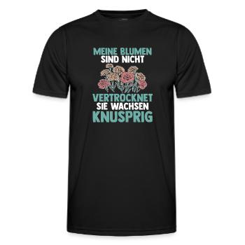 Gartenarbeit Hobbygärtner Gärtner Garten - Männer Funktions-T-Shirt - Schwarz - Vorne - AI Model Male 178 dark (178cm)