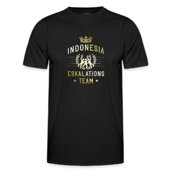 Indonesien Eskalation - Männer Funktions-T-Shirt - Schwarz - Vorne - AI Model Male 178 dark (178cm)