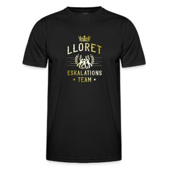 Lloret De Mar Eskalation - Männer Funktions-T-Shirt - Schwarz - Vorne - AI Model Male 178 dark (178cm)