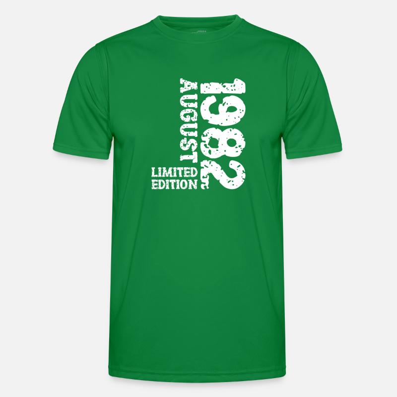 1982 August Limited Edition 41. Geburtstag Outfit Männer Funktions-T-Shirt