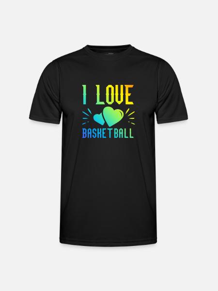 I love basketball - Men's Functional T-Shirt - black
