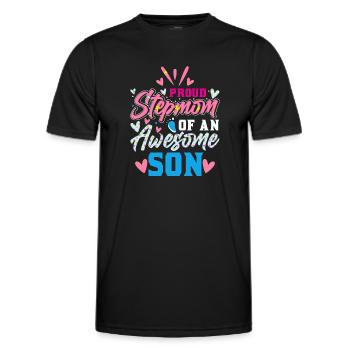 Belle-mère - T-shirt sport Homme - noir - Devant - AI Model Male 178 dark (178cm)
