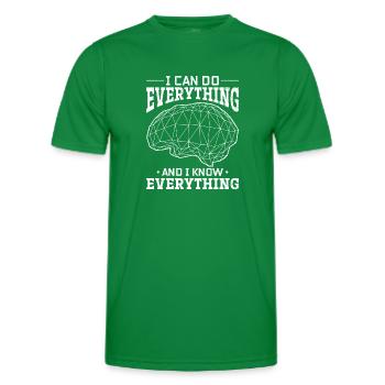 Funny Artificial Intelligence Quotes Artificial In - Männer Funktions-T-Shirt - Kelly Green - Vorne - AI Model Male 178 dark (178cm)