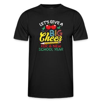 Big cheers for a new school year - Men's Functional T-Shirt - black - Front - AI Model Male 178 dark (178cm)