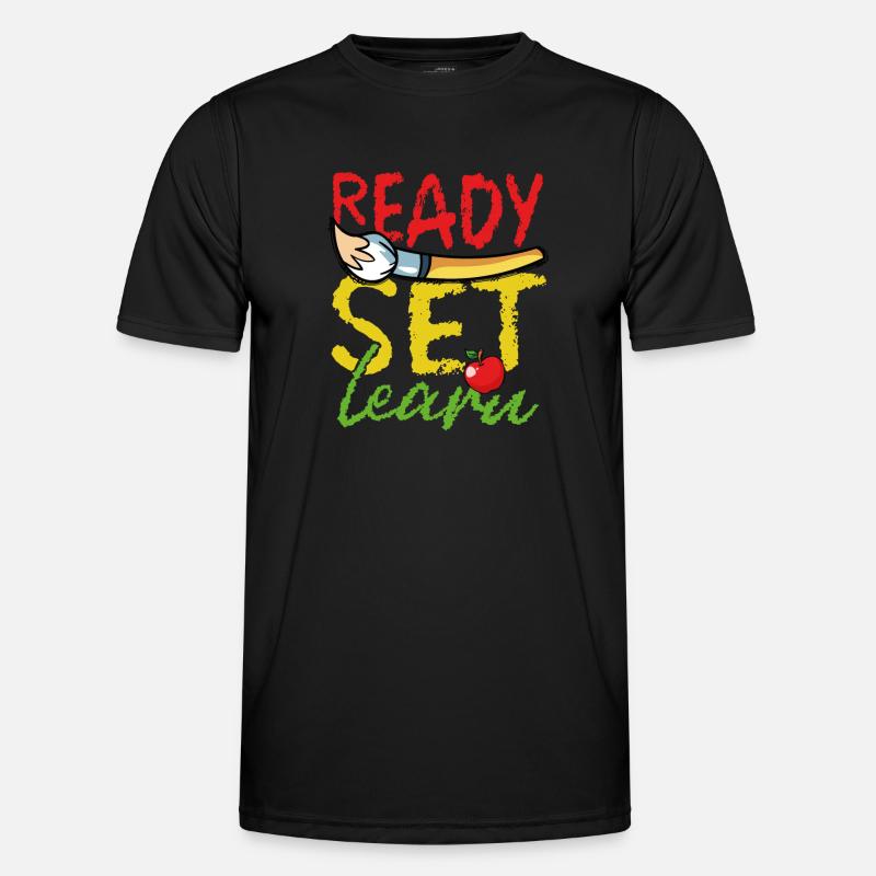 Ready, set, learn - Men's Functional T-Shirt - black