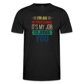 Human Resources Hr Manager Job Beruf - Männer Funktions-T-Shirt - Schwarz - Vorne - AI Model Male 178 dark (178cm)
