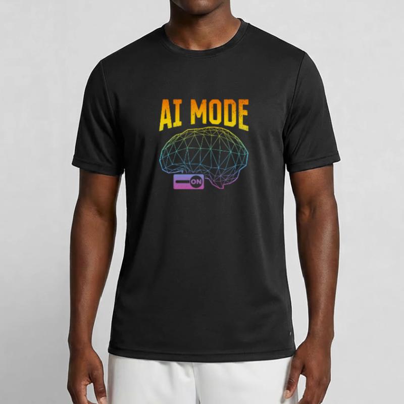AI Mode On - Machine Learning Artificial Intellige Männer Funktions-T-Shirt