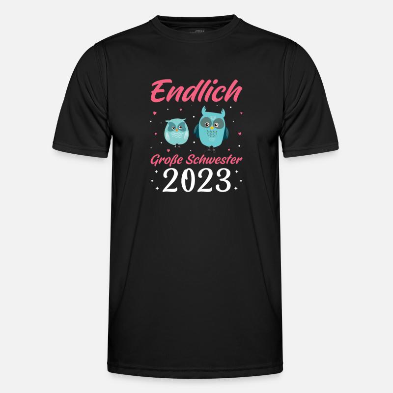 Große Schwester 2023 Geschenk Männer Funktions-T-Shirt
