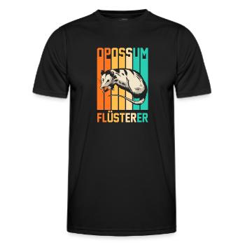 Opossum - Männer Funktions-T-Shirt - Schwarz - Vorne - AI Model Male 178 dark (178cm)