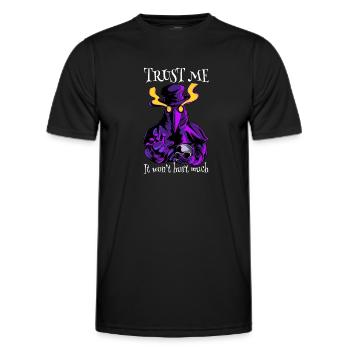 Plague Doctor Halloween plague doctor mask - Men's Functional T-Shirt - black - Front - AI Model Male 178 dark (178cm)