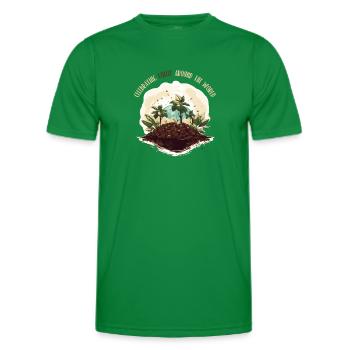 Journée mondiale du café - T-shirt sport Homme - vert - Devant - AI Model Male 178 dark (178cm)