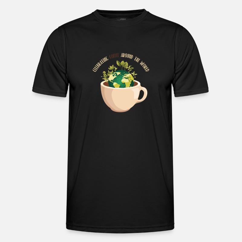 World Coffee Day - Men's Functional T-Shirt - black