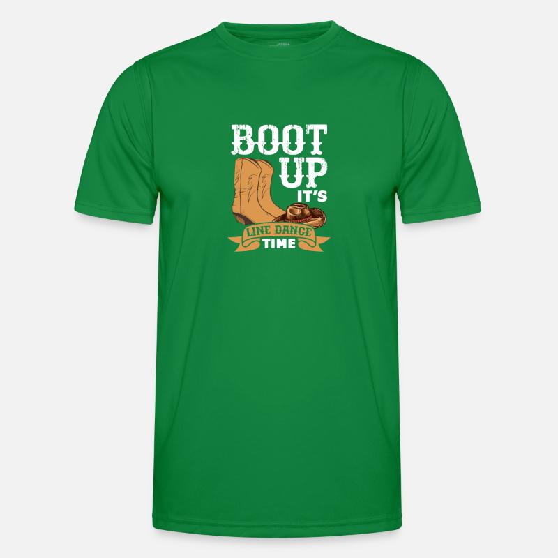 Linedance Country Line Dancer Linedancing Geschenk Männer Funktions-T-Shirt