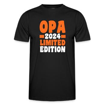 Werdender Opa 2026 - Männer Funktions-T-Shirt - Schwarz - Vorne - AI Model Male 178 dark (178cm)
