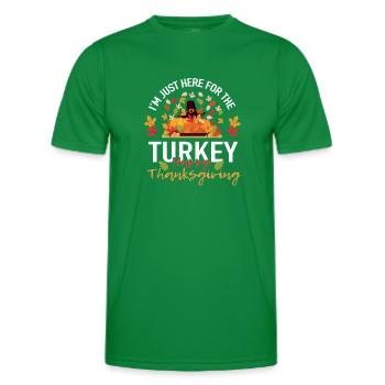 Préparez-vous pour Thanksgiving - T-shirt sport Homme - vert - Devant - AI Model Male 178 dark (178cm)
