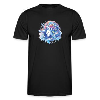 Licornes Licornes Licorne fête Licornes - T-shirt sport Homme - noir - Devant - AI Model Male 178 dark (178cm)