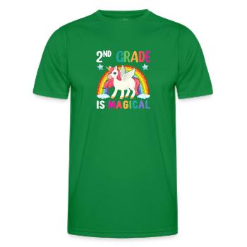 Zweite Klasse Rainbow Girls Jungen Lehrerteam 2. - Männer Funktions-T-Shirt - Kelly Green - Vorne - AI Model Male 178 dark (178cm)