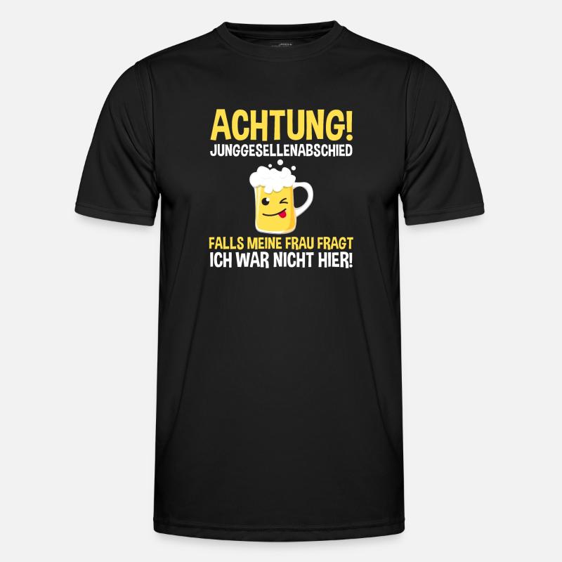 Bräutigam Junggesellenabschied - Männer Funktions-T-Shirt - Schwarz