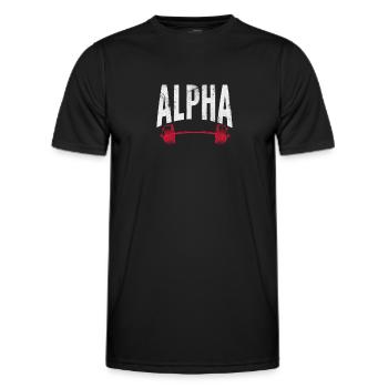 Bodybuilder - Männer Funktions-T-Shirt - Schwarz - Vorne - AI Model Male 178 dark (178cm)