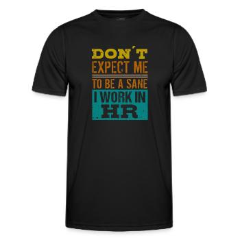 Human Resources Hr Manager Job Beruf - Männer Funktions-T-Shirt - Schwarz - Vorne - AI Model Male 178 dark (178cm)