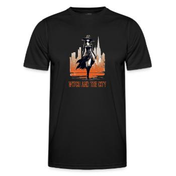 Spooky mood of Halloween - Men's Functional T-Shirt - black - Front - AI Model Male 178 dark (178cm)