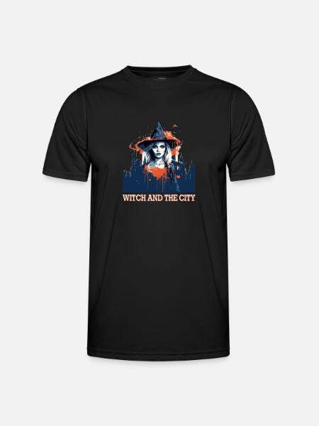 Spooky mood of Halloween - Men's Functional T-Shirt - black
