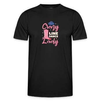 Linedance Country Line Dancer Linedancing Cadeau - T-shirt sport Homme - noir - Devant - AI Model Male 178 dark (178cm)