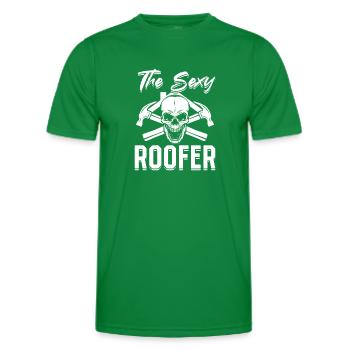 Roofing Contractor - The Sexy Roofer - Männer Funktions-T-Shirt - Kelly Green - Vorne - AI Model Male 178 dark (178cm)
