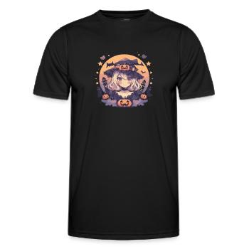 Hexe Helloween Hexen Outfit Hexen - Männer Funktions-T-Shirt - Schwarz - Vorne - AI Model Male 178 dark (178cm)