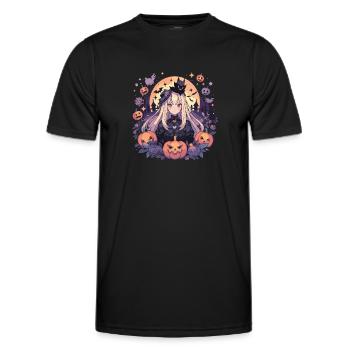 Hexe Helloween Hexen Outfit Hexen - Männer Funktions-T-Shirt - Schwarz - Vorne - AI Model Male 178 dark (178cm)