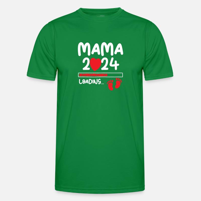 Mama Loading 2024 Männer Funktions-T-Shirt