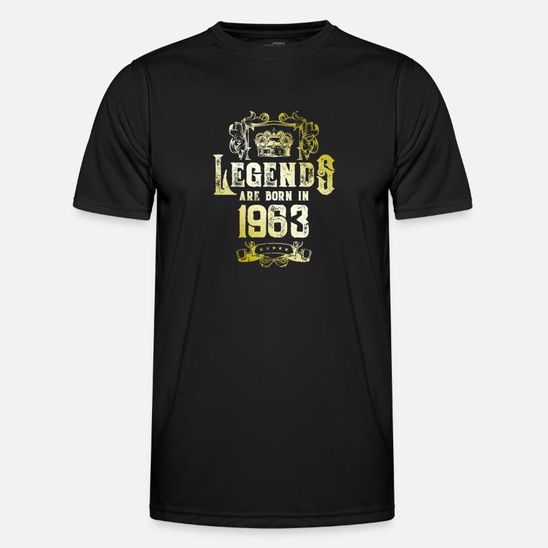 1963 Legends Birthday - Men's Functional T-Shirt - black