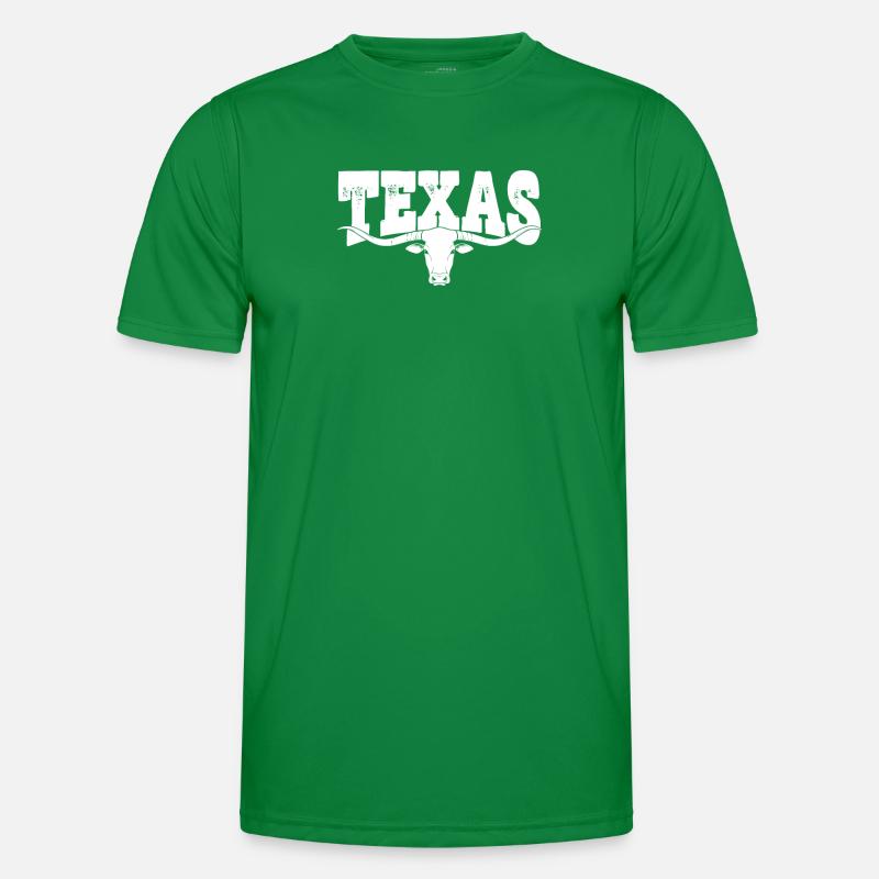 Texas cattle Men's Functional T-Shirt