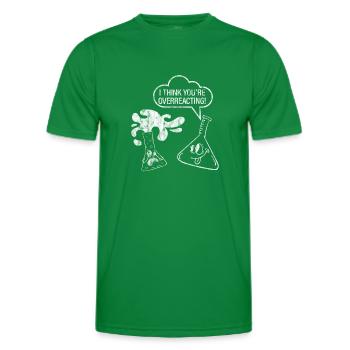 I Think You're Overreacting 3 - Men's Functional T-Shirt - kelly green - Front - AI Model Male 178 dark (178cm)