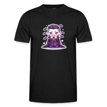 Vampire - Men's Functional T-Shirt - black - Front - AI Model Male 178 dark (178cm)