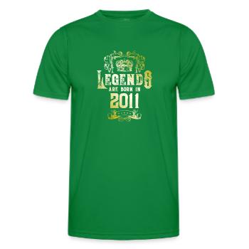 2011 Legends Birthday - Men's Functional T-Shirt - kelly green - Front - AI Model Male 178 dark (178cm)