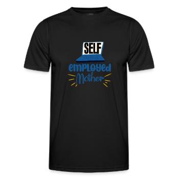Mère indépendante 4 - T-shirt sport Homme - noir - Devant - AI Model Male 178 dark (178cm)