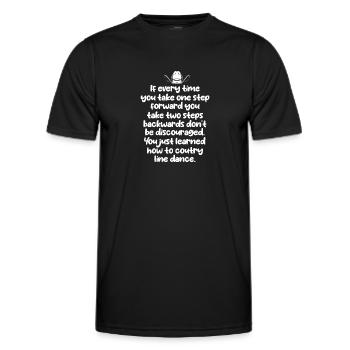 Linedance Country Line Dancer Linedancing Cadeau - T-shirt sport Homme - noir - Devant - AI Model Male 178 dark (178cm)