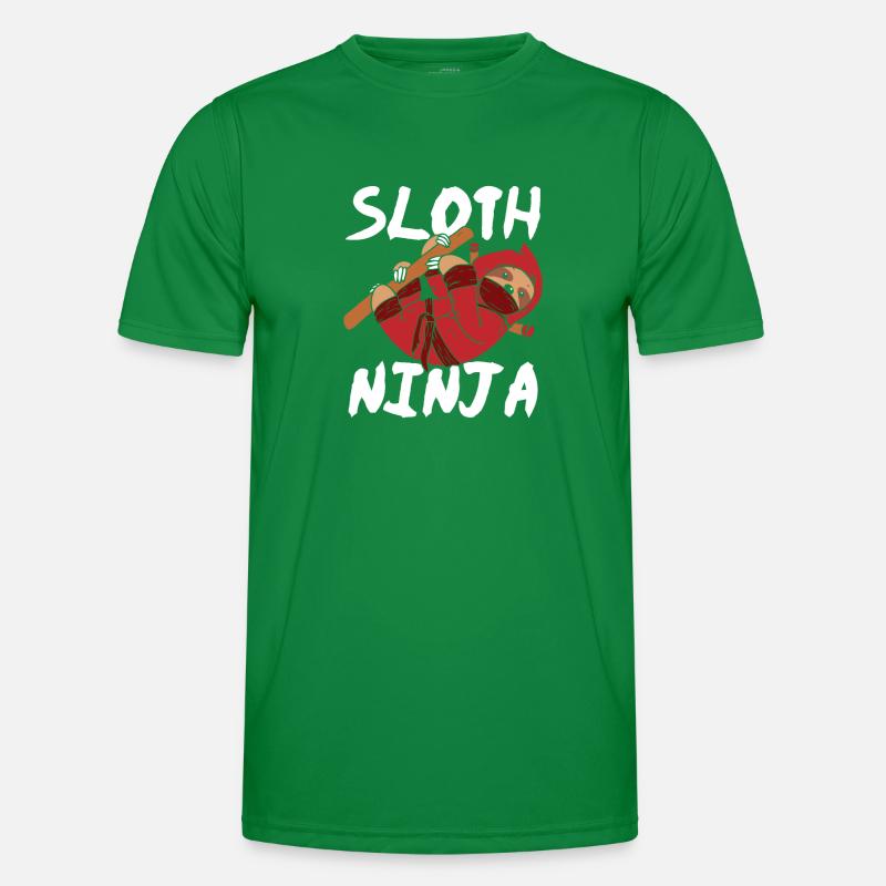 Faultier Ninja Männer Funktions-T-Shirt