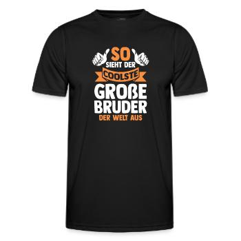Geschwister Brüder Bruder - Männer Funktions-T-Shirt - Schwarz - Vorne - AI Model Male 178 dark (178cm)