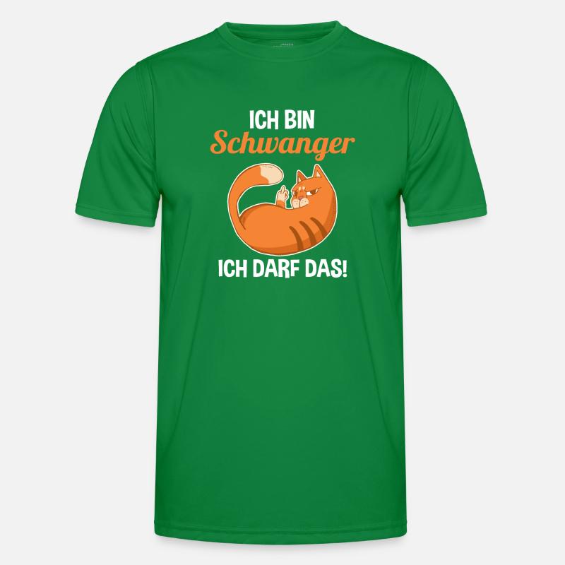 Katze Ich Bin Schwanger Ich Darf Das Männer Funktions-T-Shirt