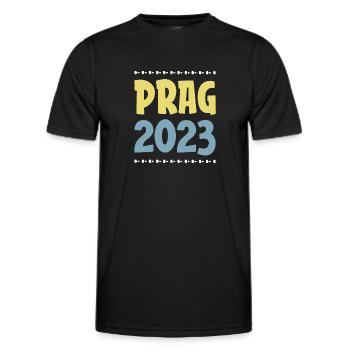 Prague 2023 - T-shirt sport Homme - noir - Devant - AI Model Male 178 dark (178cm)