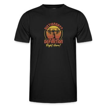Bodybuilder Body Building Fitness Gym Geschenk - Männer Funktions-T-Shirt - Schwarz - Vorne - AI Model Male 178 dark (178cm)