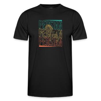 Persia Iran History Lion Iran Gift - Men's Functional T-Shirt - black - Front - AI Model Male 178 dark (178cm)