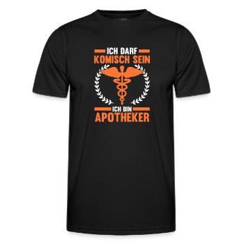 Apotheke Pharmazie Mediziner Apotheker - Männer Funktions-T-Shirt - Schwarz - Vorne - AI Model Male 178 dark (178cm)