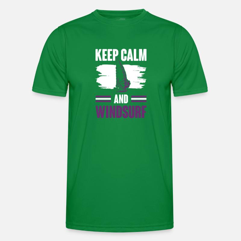 Keep Calm Windsurfing Men's Functional T-Shirt